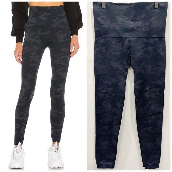 Spanx Look At Me Now Leggings Camo Size XL High Rise - Picture 1 of 9